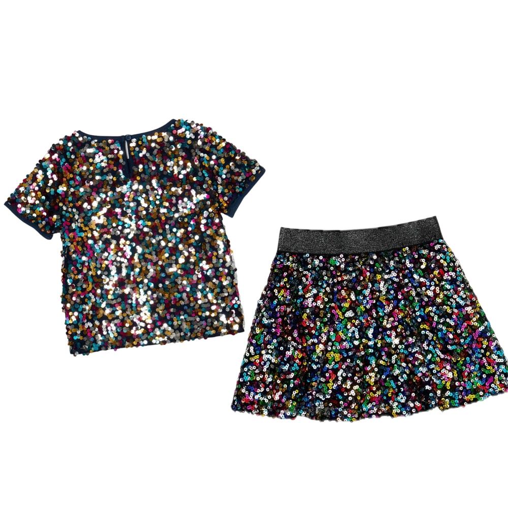 Garanimals Holiday Sequin Top and skirt Set - Multi Color